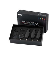 Fox Mini Micron X 4 Rod Set / Carp Fishing Bite Alarm & Receiver
