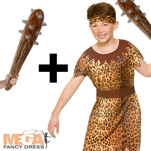 Stone age cave boy - stone,