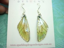 Butterfly Wing Earrings Pale