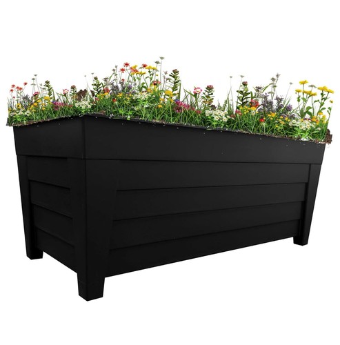 Black grosvenor troughs 55cm - black,