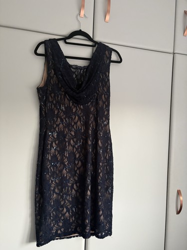 Frank lyman navy lace sparkly - navy,