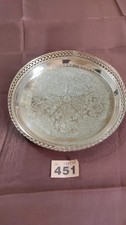Vintage/Retro Oval CAVALIER Chrome Plated Decorative Serving Tray Used