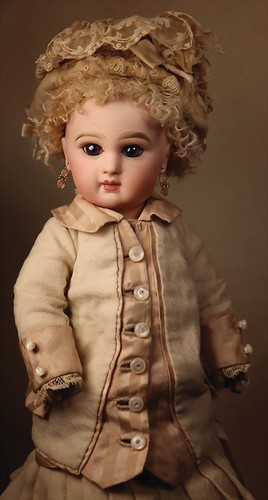 Antique little twin doll - antique,