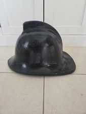 1975 Cronwell FIREFIGHTER Helmet Vintage Black UK Fireman's Equipment 