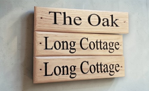 Personalised wooden house sign - wooden,