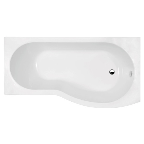 1500mm shaped shower - 1500mm, rh