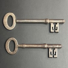 2 x Antique Old Vintage Keys
