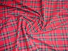 Flat Weave 100% Cotton Tartan