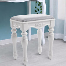 French Vintage Footstool Dressing Table Stool Bedroom Makeup Chair Piano Seat