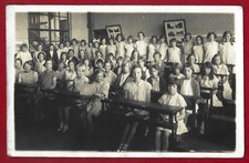 Gillingham Byron Road School Class 1930 real photo postcard Kent