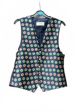 Vintage BHS Navy Patterned