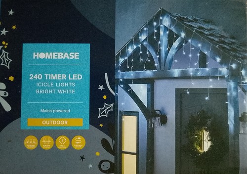 Homebase 240 icicle lights - homebase,