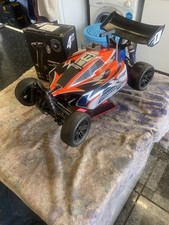 Thunder Tiger Tomahawk runs well clean condition new transmitter included