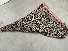 Animal Print Women’s Large Scarf Black/pink/cream Tkmaxx 