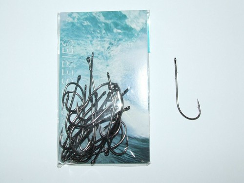 Black nickel worm hooks - 25,