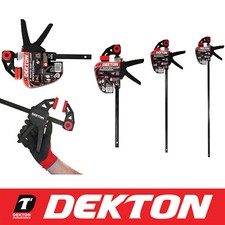 6" 8" 10"12" 18" 24" 36" Wood Working F Clamp Grip Ratchet Quick Release Squeeze