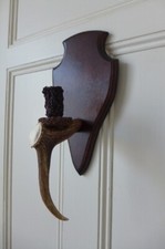 WALL LIGHT MADE FROM DEER REAL