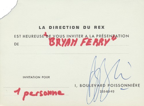 Bryan ferry grand rex - -,