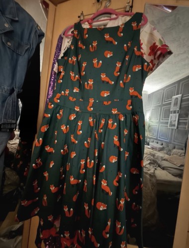 Lady vintage fox dress - dress, 20