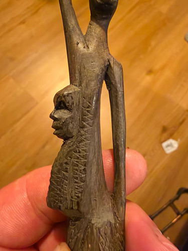 Hand carved wooden african - wooden,