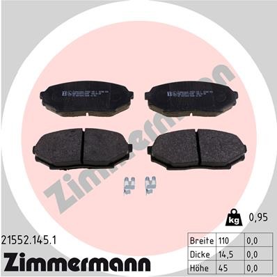New brake pad set disc - new,