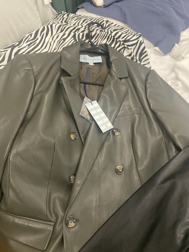Faux leather jacket - leather,
