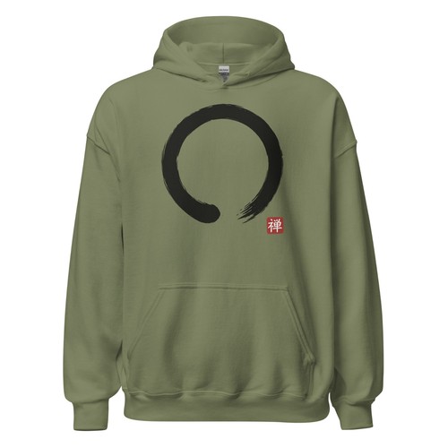 Enso zen circle hoodie - enso,