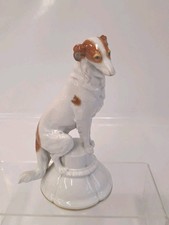 Circus Borzoi Katzhutte Thuringia Porcelain Dog Figurine Germany - Stamped - EX