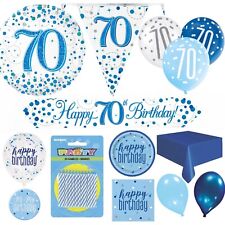 70th Birthday Decorations Blue