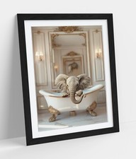 BABY ELEPHANT IN FANCY BATH