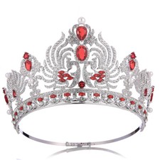 10cm Tall CZ Crystal Tiara