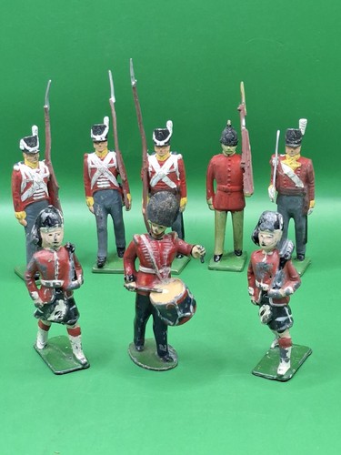 Old vintage lead soldiers 8 - vintage, x