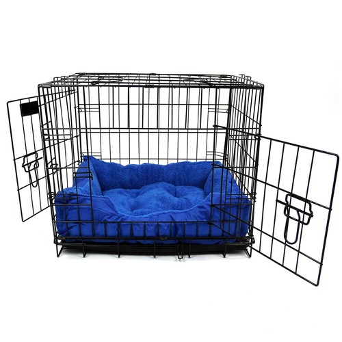 Dog cage with - cage, bed