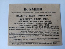 Post WW2 Scrap dealers calling