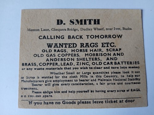 Post ww2 scrap dealers calling - post,