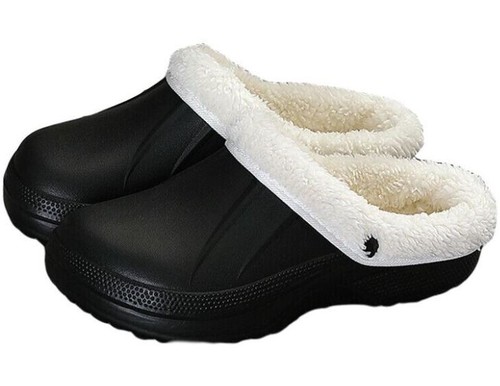 Fur clogs warm slippers furry - fur,