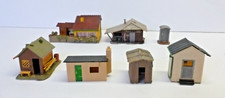 OO 00 HO gauge  job lot 7 small cabins sheds lineside huts summerhouse *DEFECTS*