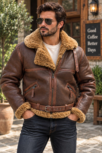 Men raf real - men's, sheepskin