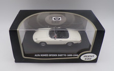 MAXI CAR #10152 ALFA ROMEO SPIDER 1600 DUETTO 1966 WHITE MINT BOXED 1:43