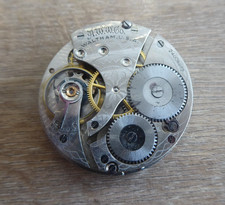 QUALITY  VINTAGE GENTS  WALTHAM  POCKET WATCH MOVEMENT ,WORKING