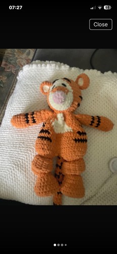 Handmade crochet tigger - handmade,