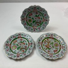 English Hicks, Meigh & Johnson Ironstone Old Japan Scalloped Edge Plates C1830