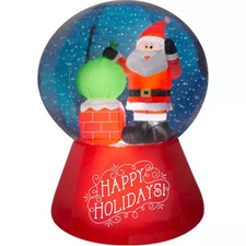 5.5 Foot Snow Globe Santa