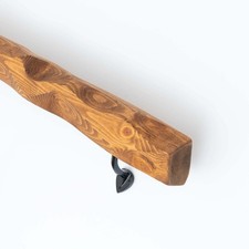 Live edge stair - edge, rail