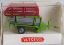 Wiking Hay Loader Trailer 1:87 00 HO Single Axle Farm Hay Pig Animal Toy Viking