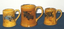 3 VINTAGE WADE TANKARDS WITH