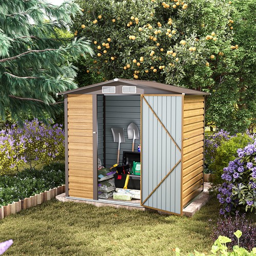 Garden storage shed galvanised - garden,