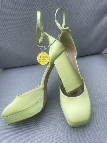 Ladies lime ankle strap - lime,
