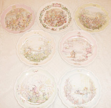 ROYAL DOULTON WIND IN THE WILLOWS PLATES by C. THWAITES. Full set of 7 : UNUSED