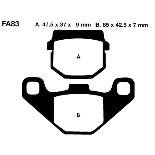 Pair pads ebc - of, fa083tt